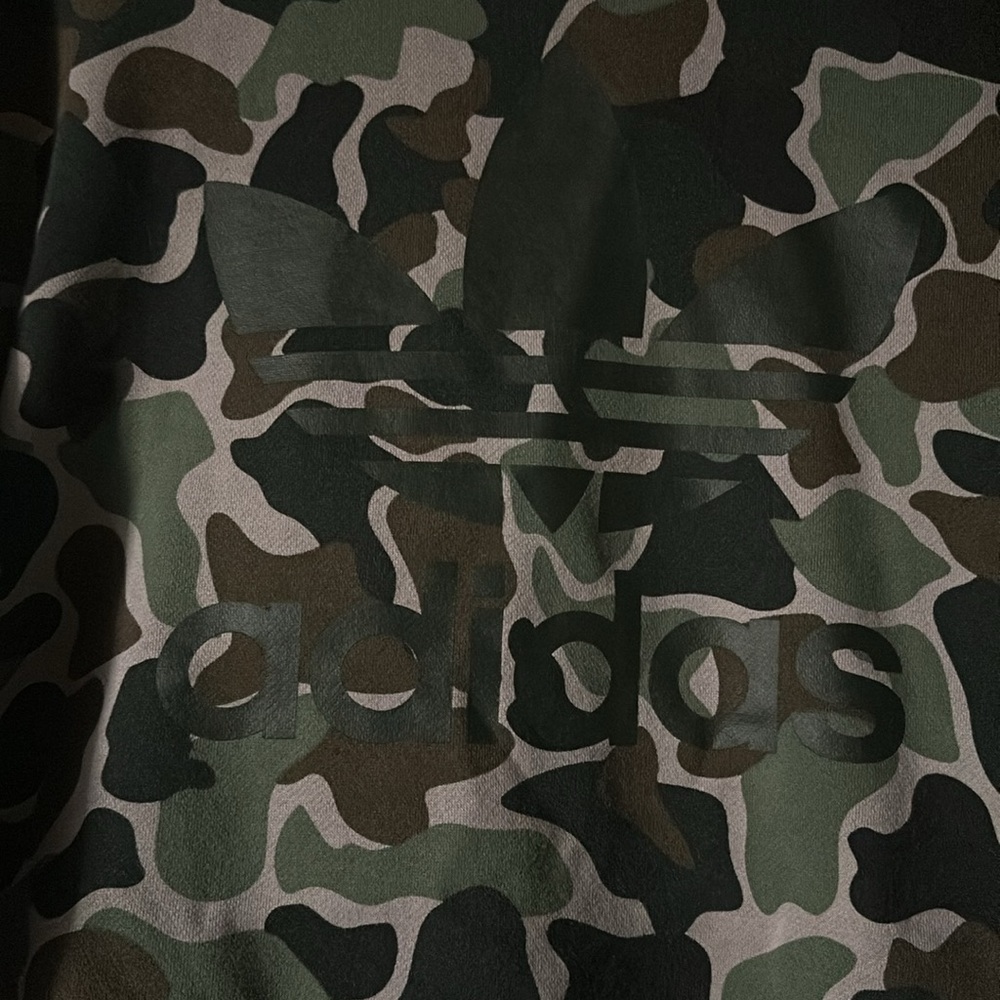 {EUC} ADIDAS Originals Camo Trefoil Sweatshirt - Picture 11 of 12